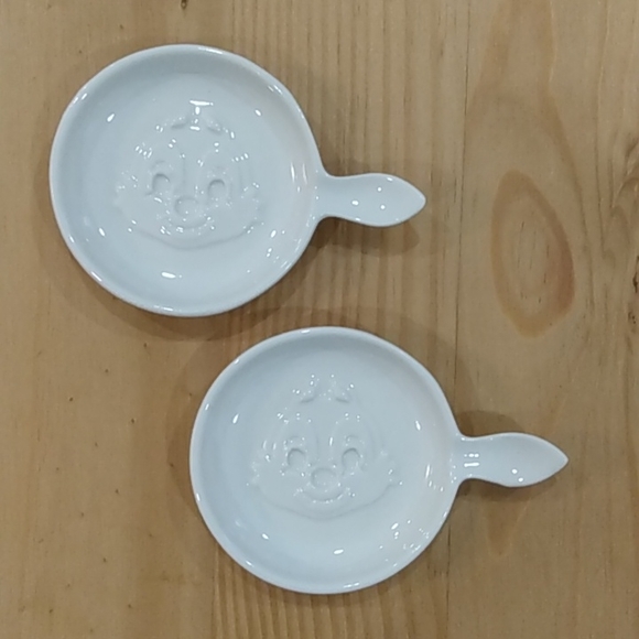 Two Chip and Dale Squirrel Chipmunk Ceramic Soy Sauce Condiment side dis… - Picture 3 of 7